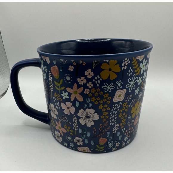 Primo Designs‎ Blue Floral Coffee Tea Mug, Vintage Flower Bouquet - Picture 3 of 5